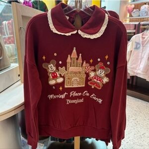 DisneyParks DISNEYLAND Mickey&Minnie Gingerbread Top by Her Universe Sz XL NWT